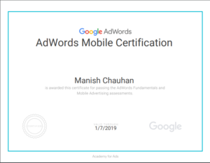 Adwords mobile certification