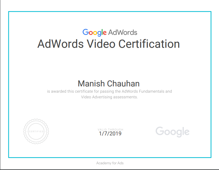 Google Adwords Certification in 2022