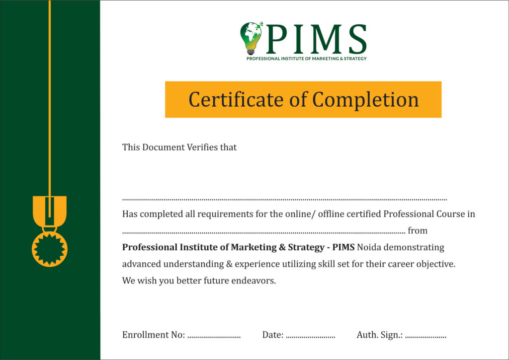 Corporate digital marketing training certificate