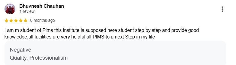 Bhuvnesh PIMS Review