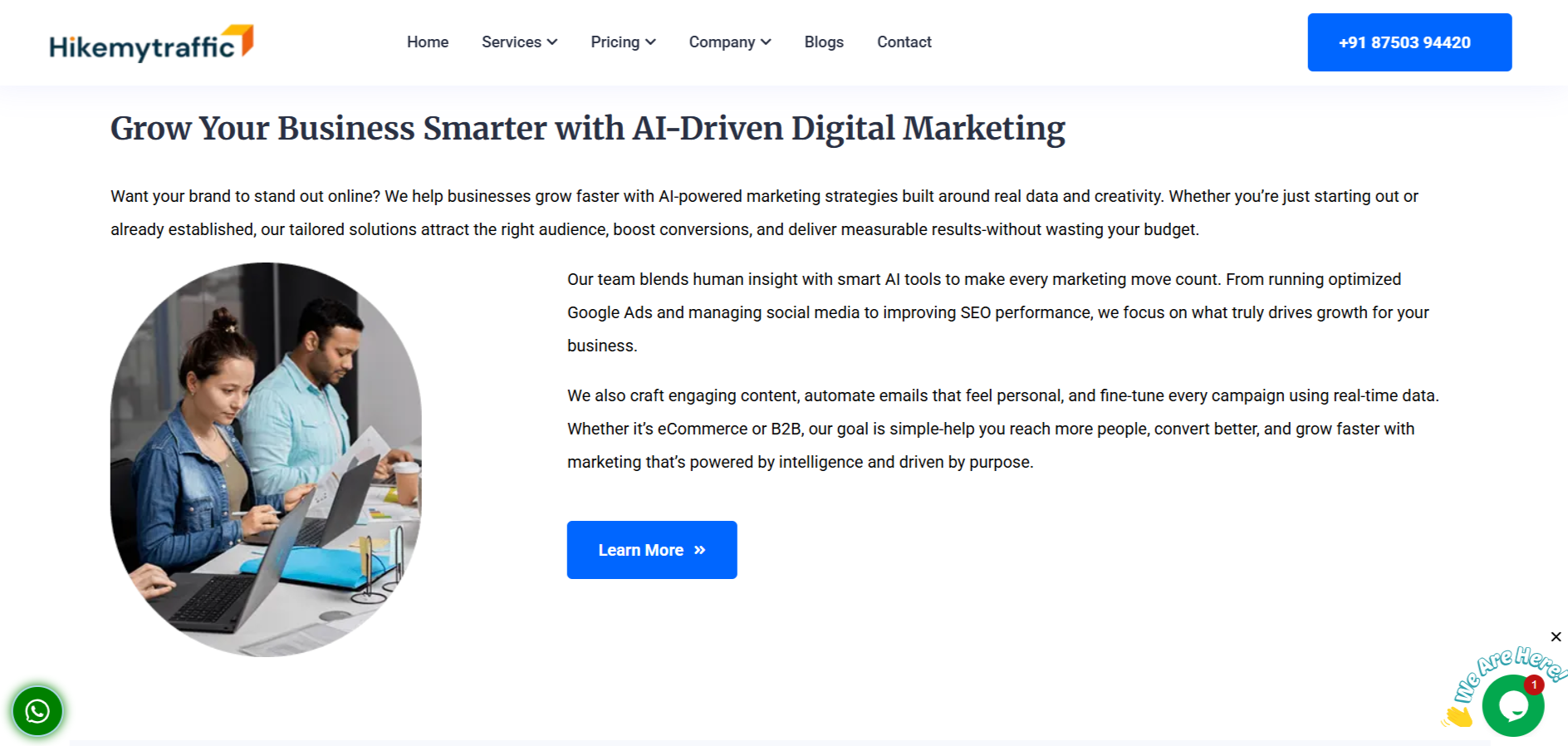 Top 10 AI SEO Agencies in India- A Simple & Clear Guide 4 HikeMyTraffic