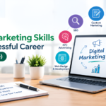 Top 10 digital marketing skills to master in 2026, including SEO, PPC, AI tools, content marketing, data analytics, GEO, and social media strategy